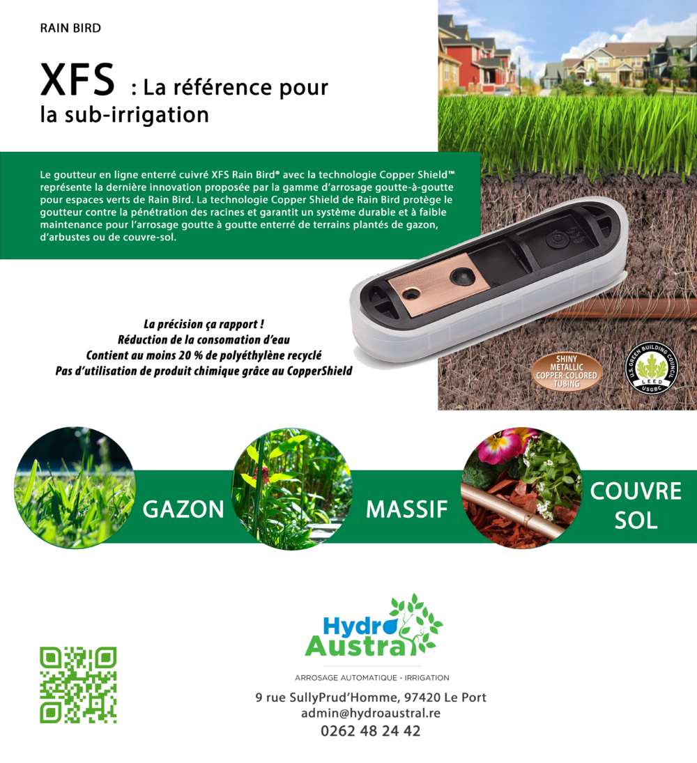 Goutteur en ligne enterré XFS